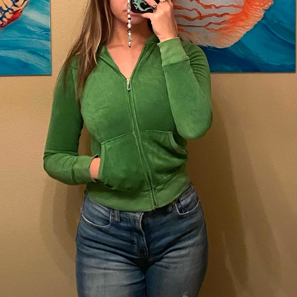 Juicy couture green jacket